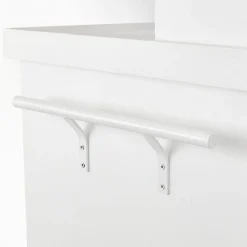 RETIF Charrette Bois Blanc 1 Porte 4 Cases Et Presentoir L120 X P55 X H90 Cm Discount