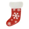 RETIF Chaussette De Noel Rouge Et Blanche Givree H 50 Cm Fashion
