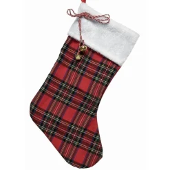 RETIF Chaussette De Noel Tissu A Carreaux L 45Cm Online