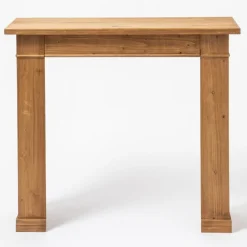 RETIF Cheminee Console En Bois Avec Etageres Amovibles L 90 X P 30 X H 80 Cm Outlet
