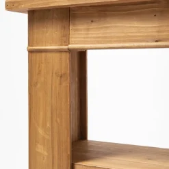 RETIF Cheminee Console En Bois Avec Etageres Amovibles L 90 X P 30 X H 80 Cm Outlet