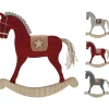 RETIF Cheval Bois Et Feutrine H30Cm 3 Coloris Possibles Rouge/Vert/Ecru Shop