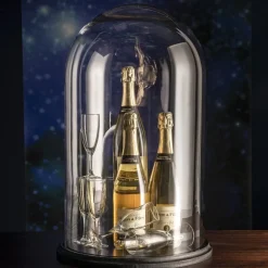 RETIF Cloche Verre Sur Socle Noir O35X60Cm Store