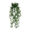 RETIF Compo Artificielle De 3 Roses Blanches Dans 3 Vases En Verre Lies Par Une Corde Cheap