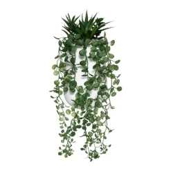 RETIF Compo Artificielle De 3 Roses Blanches Dans 3 Vases En Verre Lies Par Une Corde Cheap