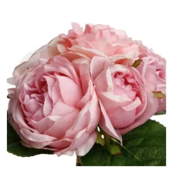 RETIF Compo Artificielle De 3 Roses Blanches Dans 3 Vases En Verre Lies Par Une Corde Outlet
