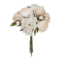 RETIF Compo Artificielle De 3 Roses Blanches Dans 3 Vases En Verre Lies Par Une Corde Cheap