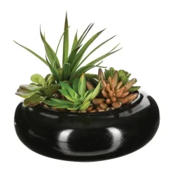 RETIF Compo Artificielle De 3 Roses Blanches Dans 3 Vases En Verre Lies Par Une Corde Outlet