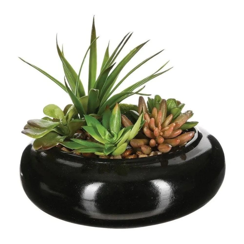 RETIF Compo Artificielle De 3 Roses Blanches Dans 3 Vases En Verre Lies Par Une Corde Outlet