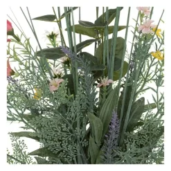 RETIF Compo Artificielle De 3 Roses Blanches Dans 3 Vases En Verre Lies Par Une Corde Clearance