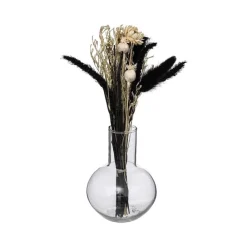 RETIF Composition De Fleurs Sechees Vase En Verre D. 10Xh. 27Cm Clearance