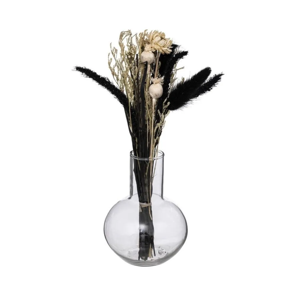 RETIF Composition De Fleurs Sechees Vase En Verre D. 10Xh. 27Cm Clearance
