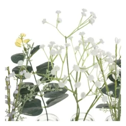 RETIF Composition De Plantes Artificielles 5 Soliflores En Verre Et Metal H36Cm Best Sale