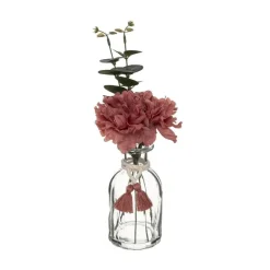 RETIF Composition Florale Artificielle Vase En Verre H30Cm Discount