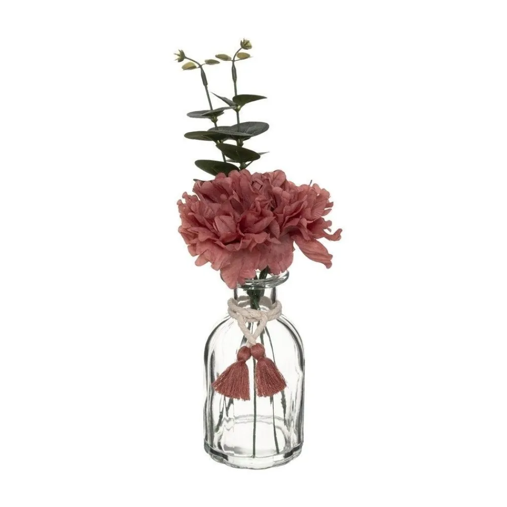 RETIF Composition Florale Artificielle Vase En Verre H30Cm Discount