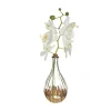 RETIF Composition Florale Artificelle Orchidee En Soie Vase En Verre H35Cm Outlet