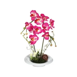 RETIF Composition Florale D'Orchidees Artificielles Vase En Ceramique H40Cm Clearance