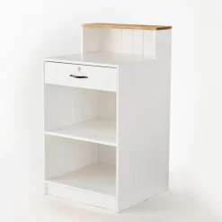 RETIF Comptoir Bois Blanc Tablette Nature L60 X P60 X H110 Cm Cheap