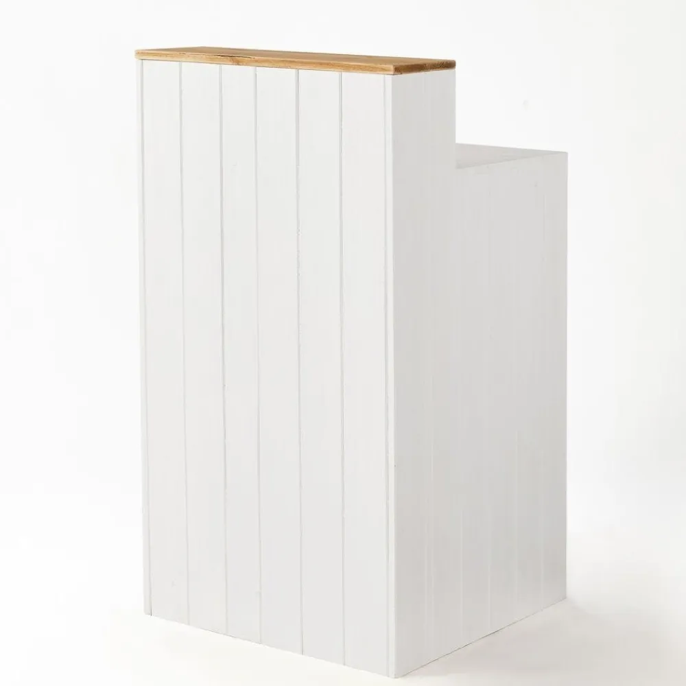 RETIF Comptoir Bois Blanc Tablette Nature L60 X P60 X H110 Cm Cheap