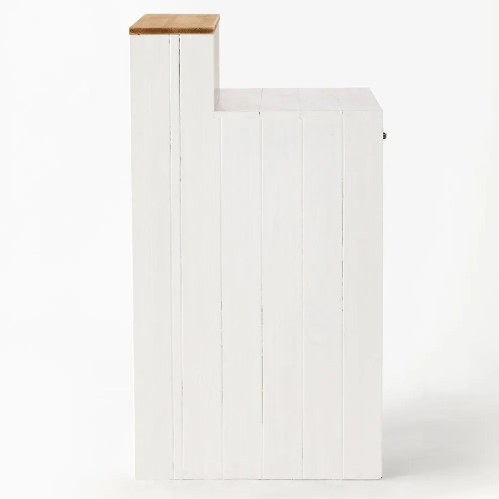 RETIF Comptoir Bois Blanc Tablette Nature L60 X P60 X H110 Cm Cheap