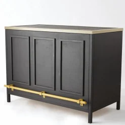 RETIF Comptoir Industriel L120Xp60Xh90Cm - Noir Et Or Outlet