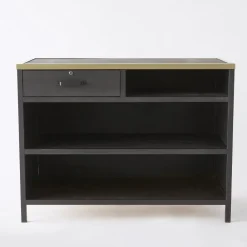 RETIF Comptoir Industriel L120Xp60Xh90Cm - Noir Et Or Outlet