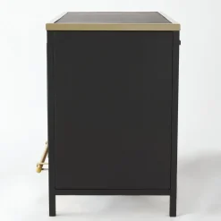 RETIF Comptoir Industriel L120Xp60Xh90Cm - Noir Et Or Outlet