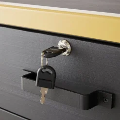 RETIF Comptoir Industriel L120Xp60Xh90Cm - Noir Et Or Outlet
