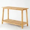 RETIF Console 2 Niveaux L110 X P45 X H75 Cm Bois Contemporain New