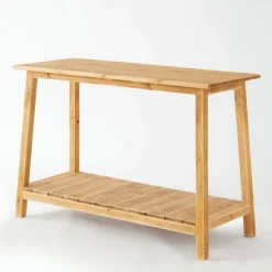 RETIF Console 2 Niveaux L110 X P45 X H75 Cm Bois Contemporain New