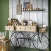RETIF Console Velo Metal Et Bois Avec Panier 149X38X83,5 Cm Fashion