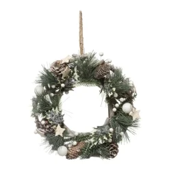 RETIF Couronne De Noel En Bois Avec Branches Et Deco Cocon Nature O32Cm Best