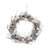 RETIF Couronne De Noel En Bois Lumineuse A Led Branches Fleurs De Coton O35Cm Shop