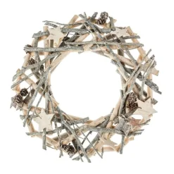 RETIF Couronne De Noel En Bois Avec Branches Et Deco Terre Sauvage Store