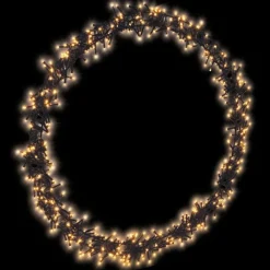 RETIF Couronne De Noel Lumineuse 600 Leds Extra Blanc Chaud O68Cm Store