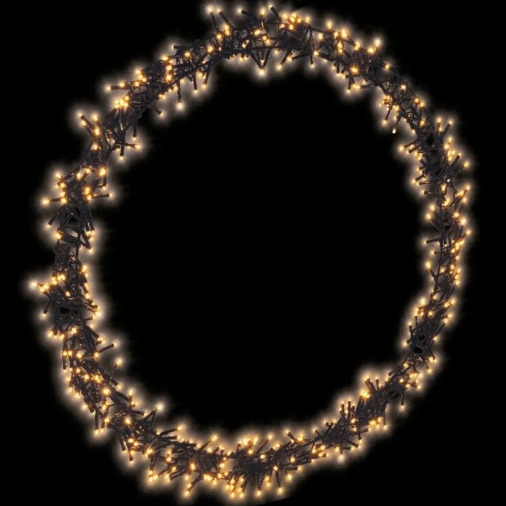 RETIF Couronne De Noel Lumineuse 500 Leds Extra Blanc Chaud O58Cm New