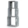 RETIF Cubes Gris L 35 X P 25 X H 35 + L 30 X P 25 X H 30 + L 25 X P 25 X H 25 Cm - X3 Online