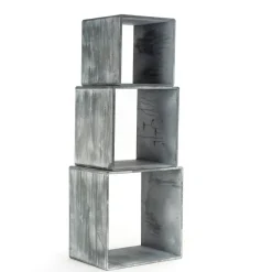 RETIF Cubes Gris L 35 X P 25 X H 35 + L 30 X P 25 X H 30 + L 25 X P 25 X H 25 Cm - X3 Online