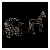 RETIF Deco Caleche En Tube Lumineux 600 Led Blanc Avec 8 Jeux De Lumiere 220X89Cm Fashion