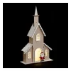 RETIF Deco Clocher Lumineux En Bois 5 Led Blanc Chaud H40Cm Cheap