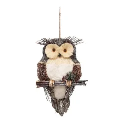 RETIF Deco De Noel A Suspendre Hibou Sur Une Branche H50Cm Shop