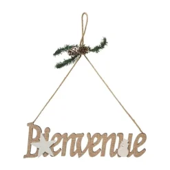 RETIF Deco De Noel A Suspendre Bienvenue Lettres En Bois 30X9Cm Outlet