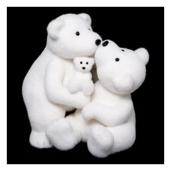 RETIF Deco De Noel Adorable Famille Ours Avec Des Bisous H40Cm Clearance