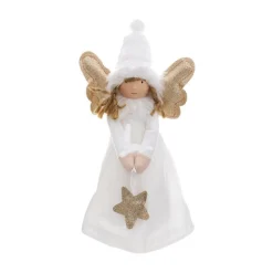RETIF Deco De Noel Ange Blanc Et Dore Avec Ailes Lumineuses A Led H28Cm Outlet