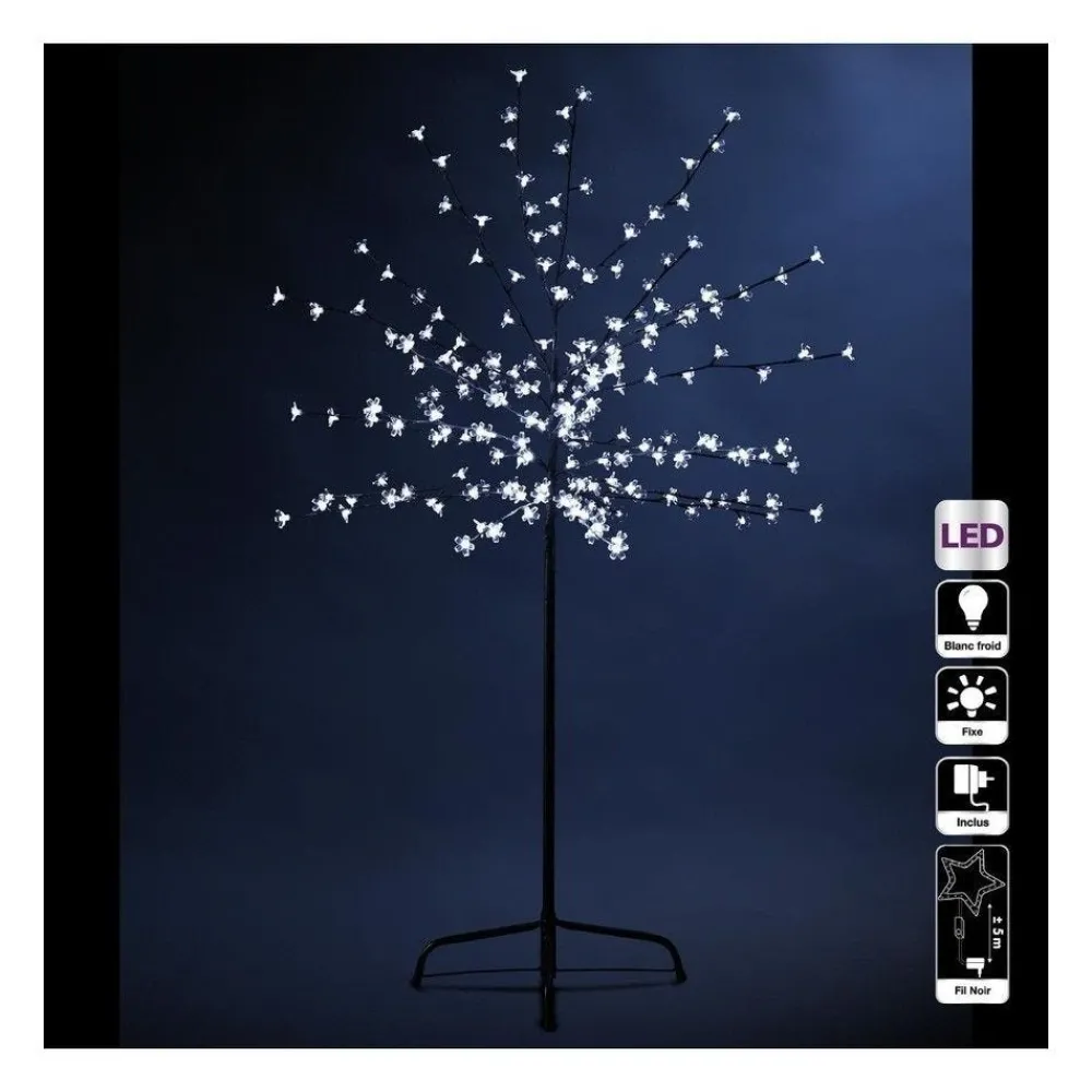 RETIF Deco De Noel Arbre Lumineux Prunus 200 Led Blanc Froid H150Cm Discount