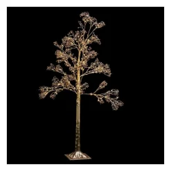 RETIF Deco De Noel Arbre Lumineux Bouquet Dore 196 Led Blanc Chaud H120Cm New