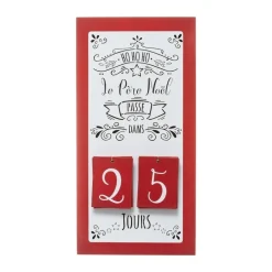 RETIF Deco De Noel Calendrier De L'Avent A Suspendre En Bois H40Cm Outlet