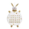 RETIF Deco De Noel Calendrier De L'Avent Lapin Blanc Et Dore Avec 24 Pochettes Cheap