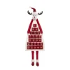 RETIF Deco De Noel Calendrier De L'Avent Renne Rouge Et Blanc Avec 24 Pochettes Cheap