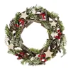 RETIF Deco De Noel Couronne Avec Branches Bois Et Sapin O30Cm Best